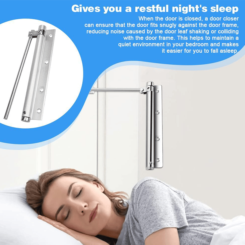 1+1 GRATIS | Automatisches Türscharnier mit Selbstrückstellung – Sicher & Leise