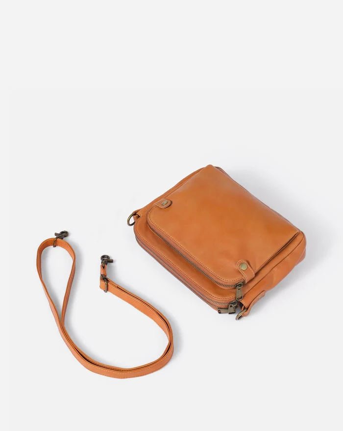 Clara - Elegante Leder Crossbody Tasche mit verstellbarem Riemen