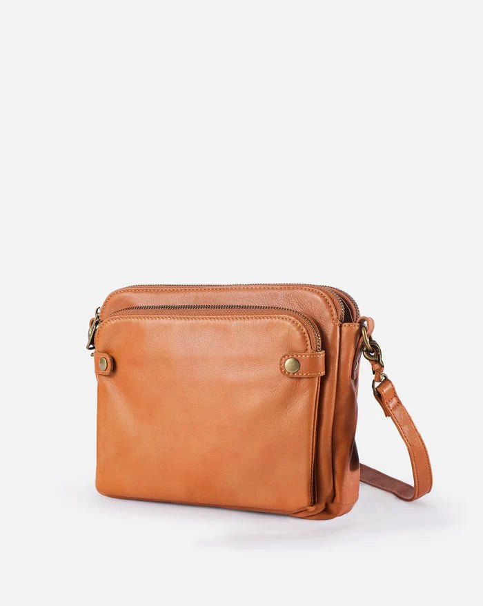 Clara - Elegante Leder Crossbody Tasche mit verstellbarem Riemen