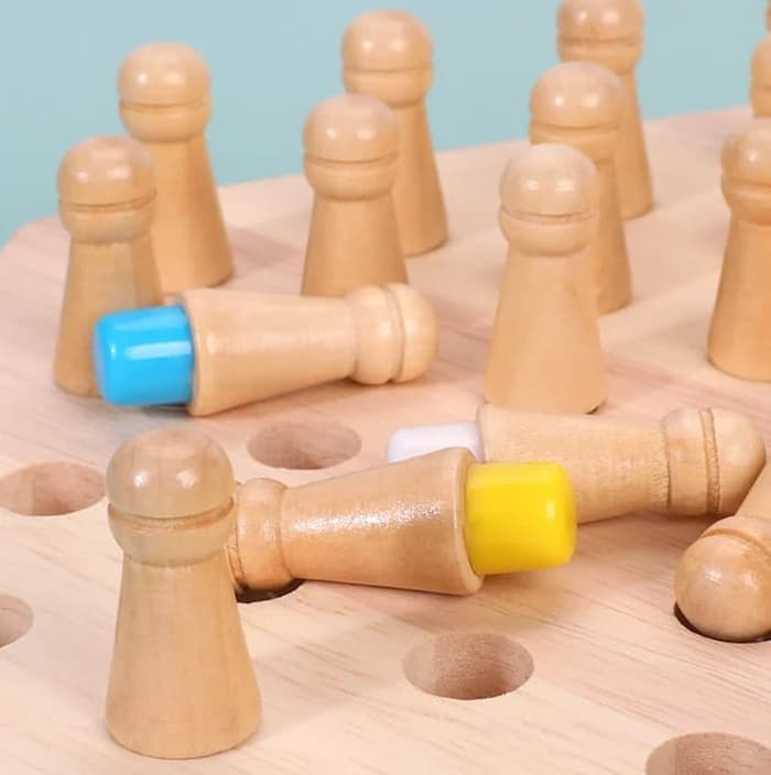 MemoryMeld™ – Holz-Memory-Match-Stick-Schach