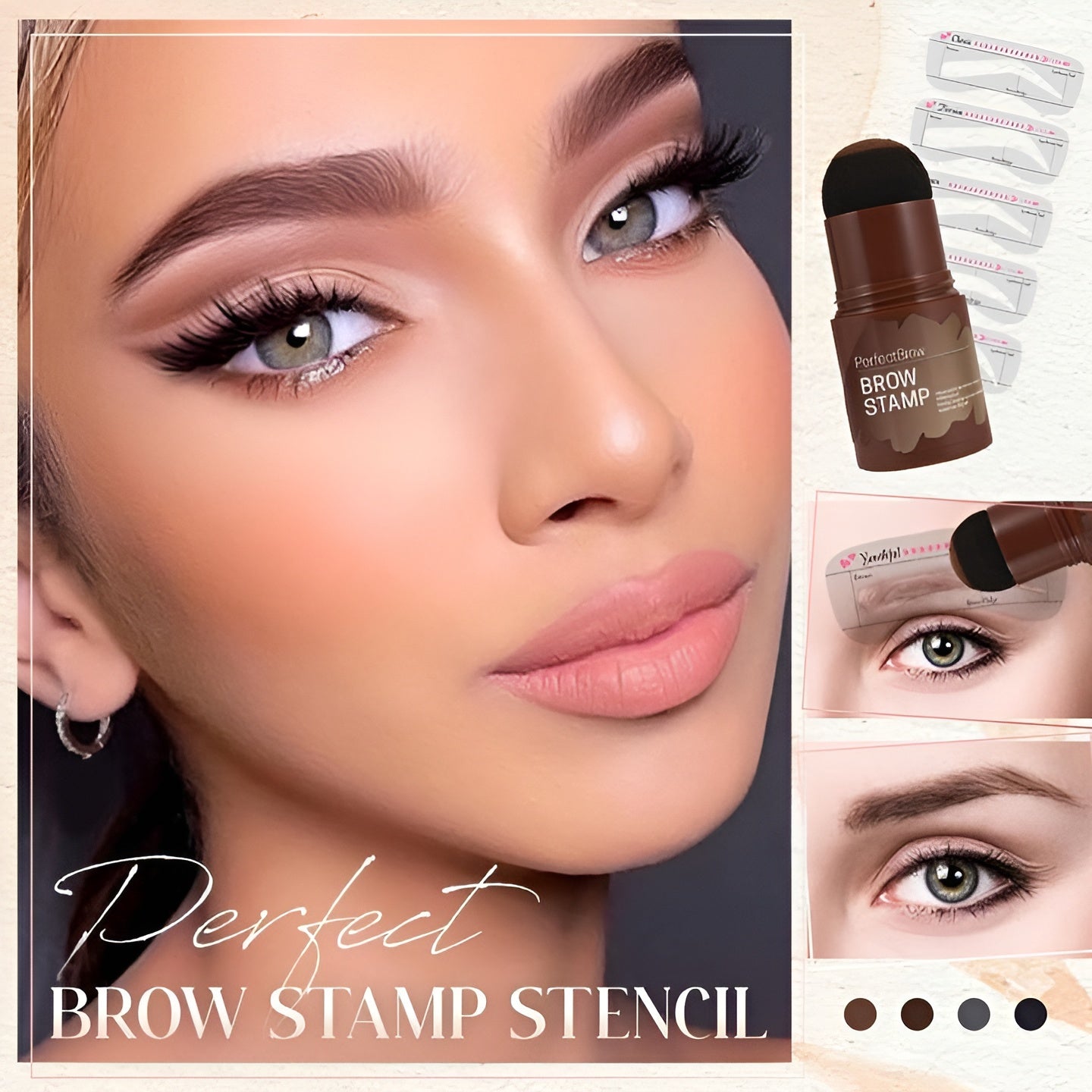 PerfectBrow - Schablonen- und Stempelset | 1+1 GRATIS
