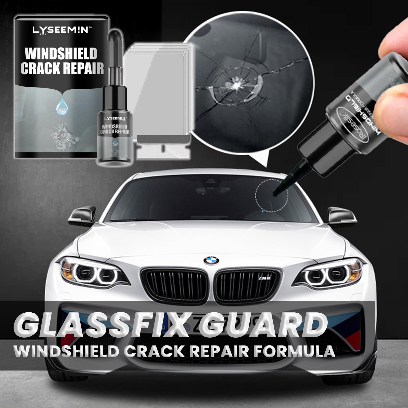 1+1 GRATIS | ClearShield Repair™ — Risse sofort stoppen und wieder sicher fahren