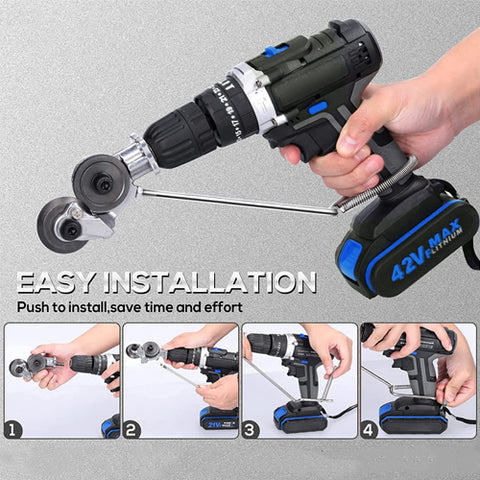 Elektrische Bohrmaschinen-Schere – Verwandelt Ihre Bohrmaschine in eine leistungsstarke Schere!