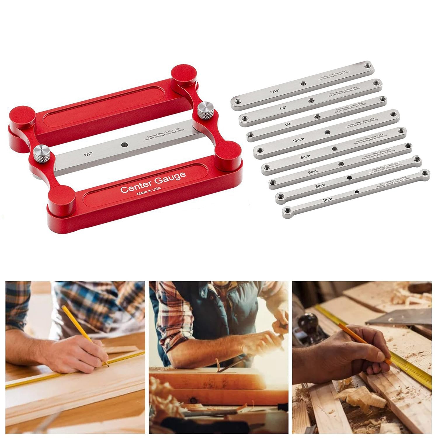 PrecisionMark™ Zentrieranschlag — Perfekte Nagelverbindungen jedes Mal ohne Aufwand (3 Stück)