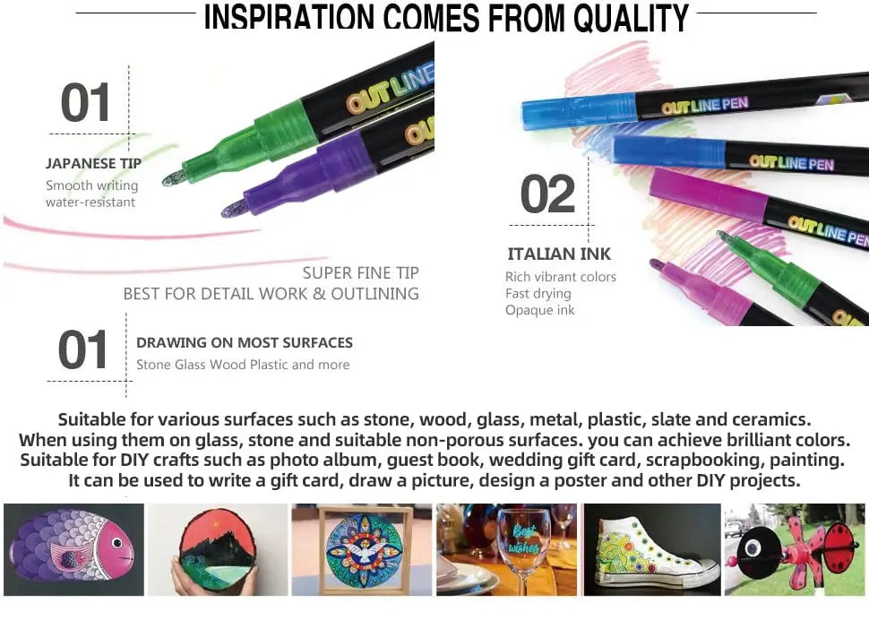 GlideInk™ — Verwandle Jede Oberfläche Sofort in ein Funkelndes Meisterwerk