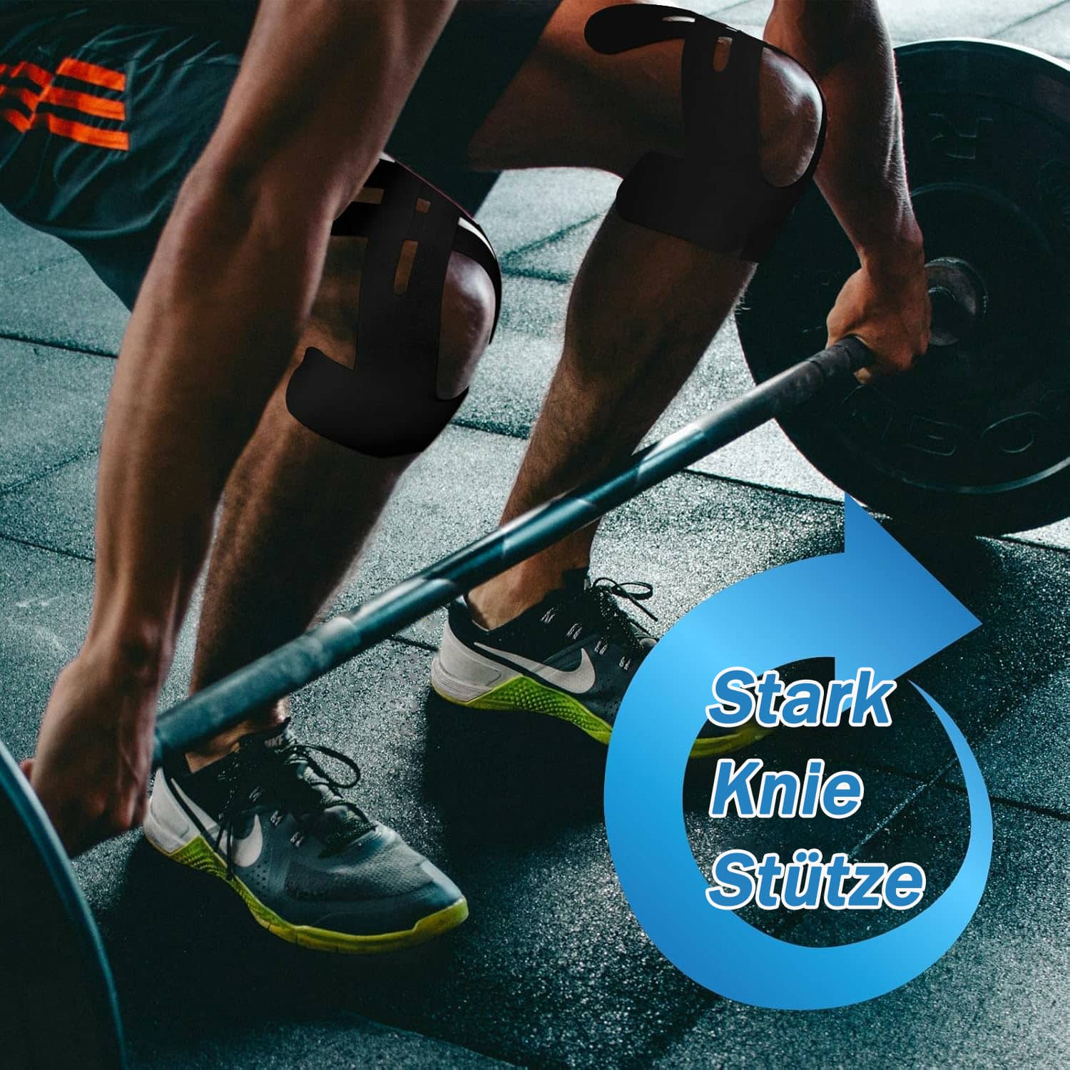 Knietape vorgeschnitten | Flexify™ Muskelpflaster | Starke Unterstützung | Hautfreundlich & Atmungsaktiv | 10+10 Gratis