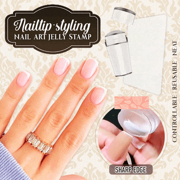 DreamyDip™ - Professionelle Nagelkunst Gelee Stempel Kit