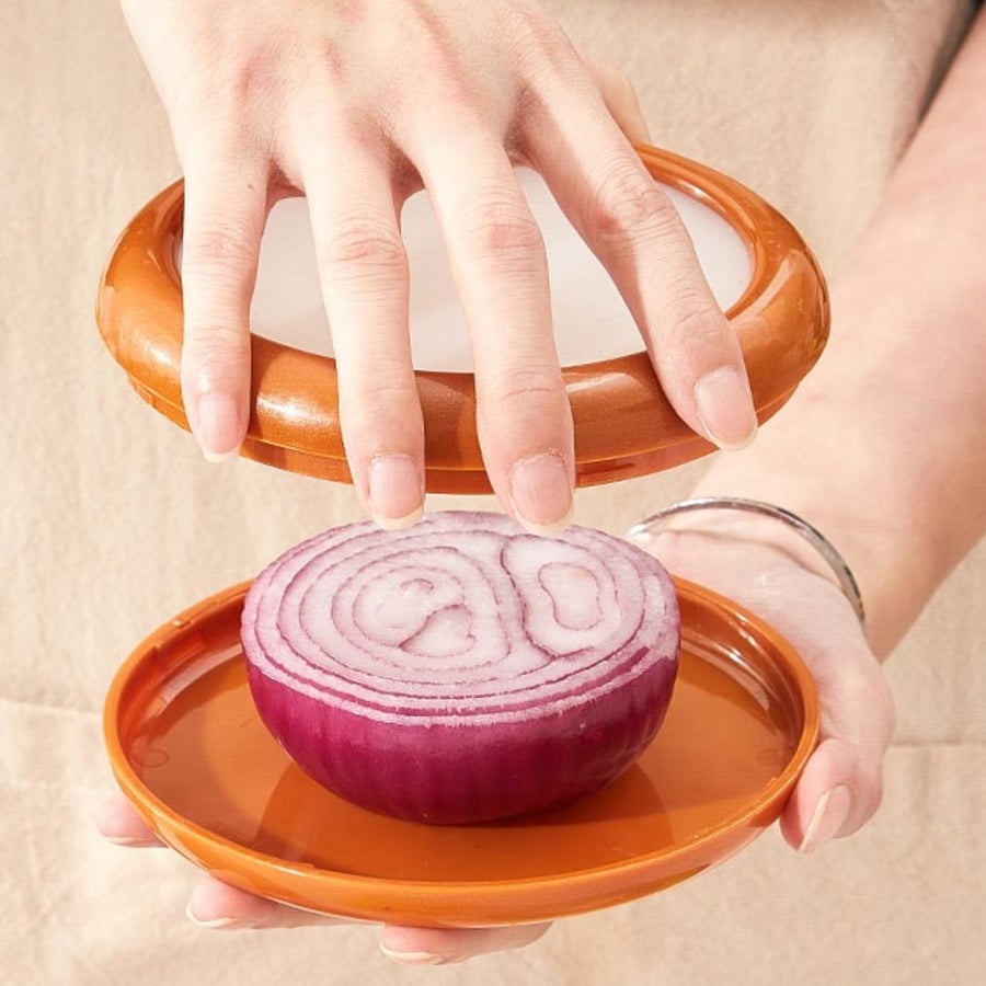 1+1 Gratis | Anti-Oxidations-Box für Obst & Gemüse – Konzipiert für halbiertes Obst und Gemüse