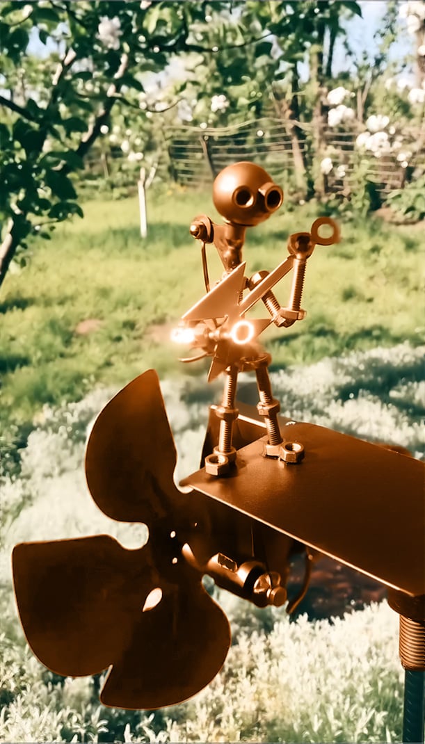 Metall-Windrad „Rockband“