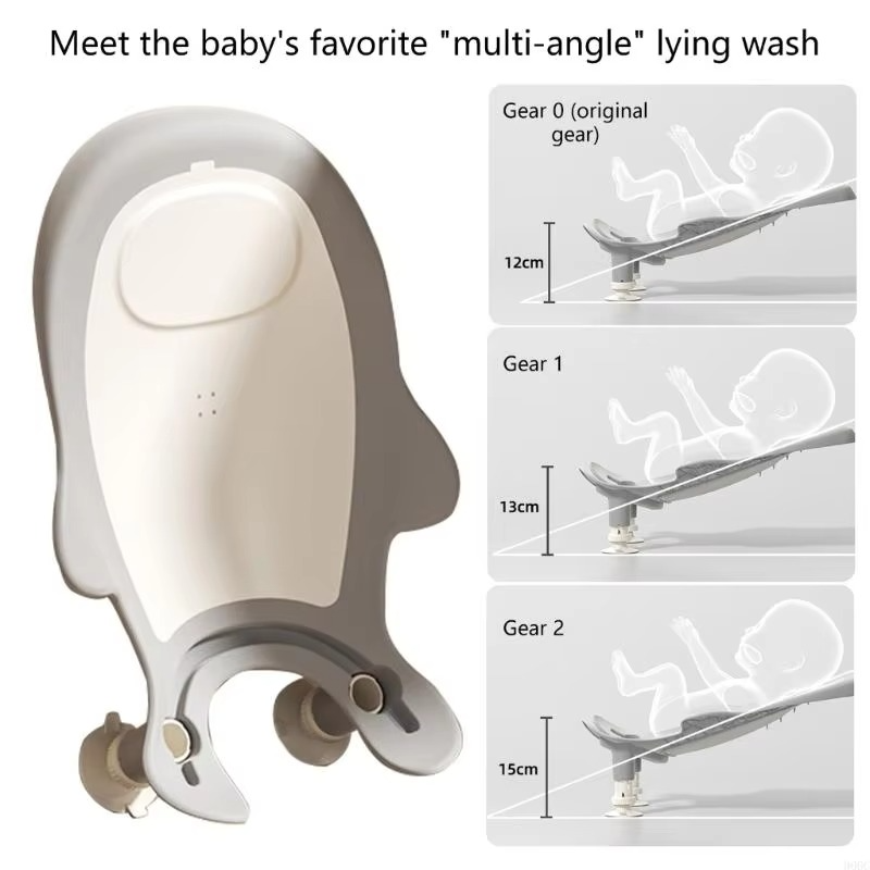 Nuvovia | Baby-Badewannenhalter | Ergonomisch & Sicher | 3-fach Verstellbar
