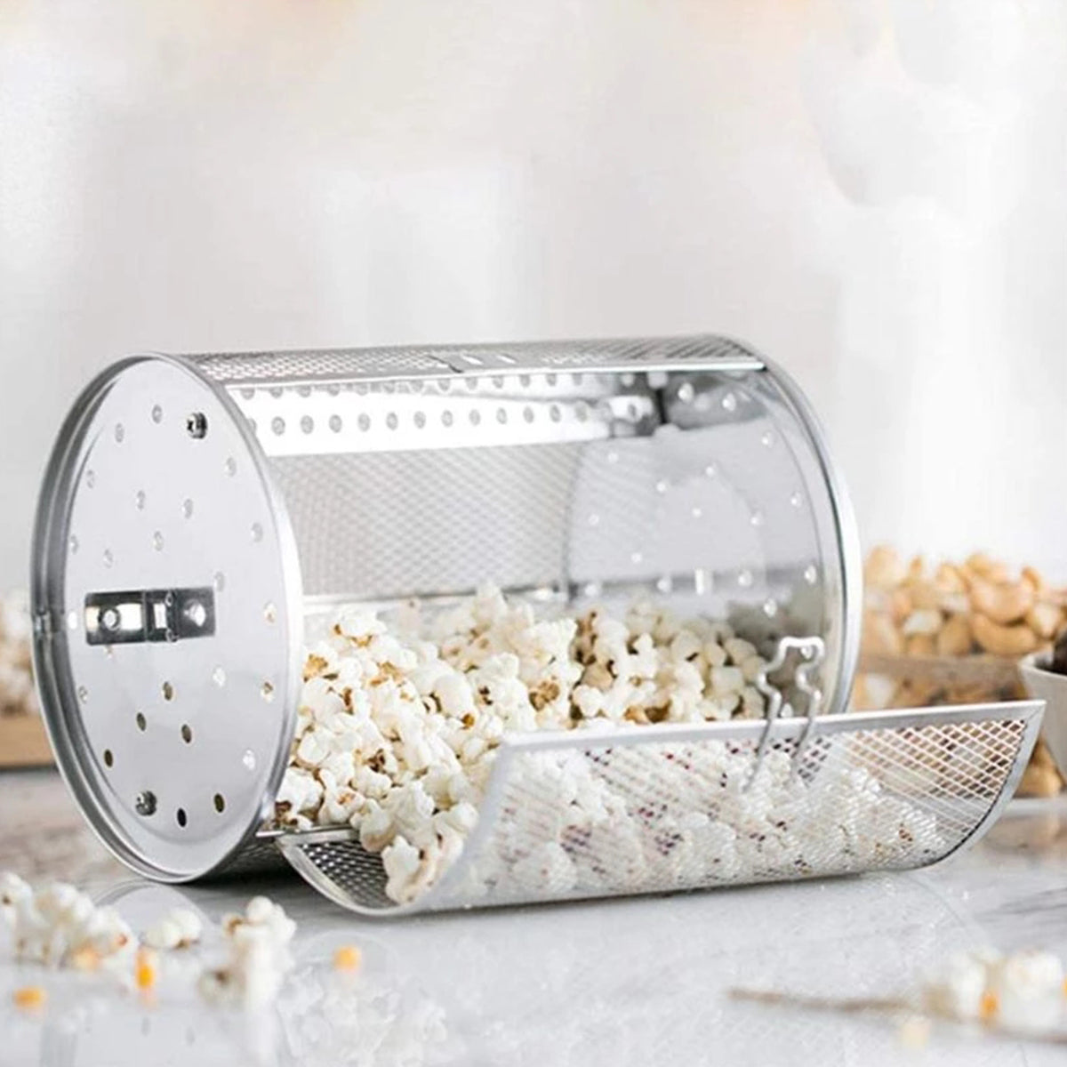 Grillio™ - Drehbarer Grillkorb aus Edelstahl