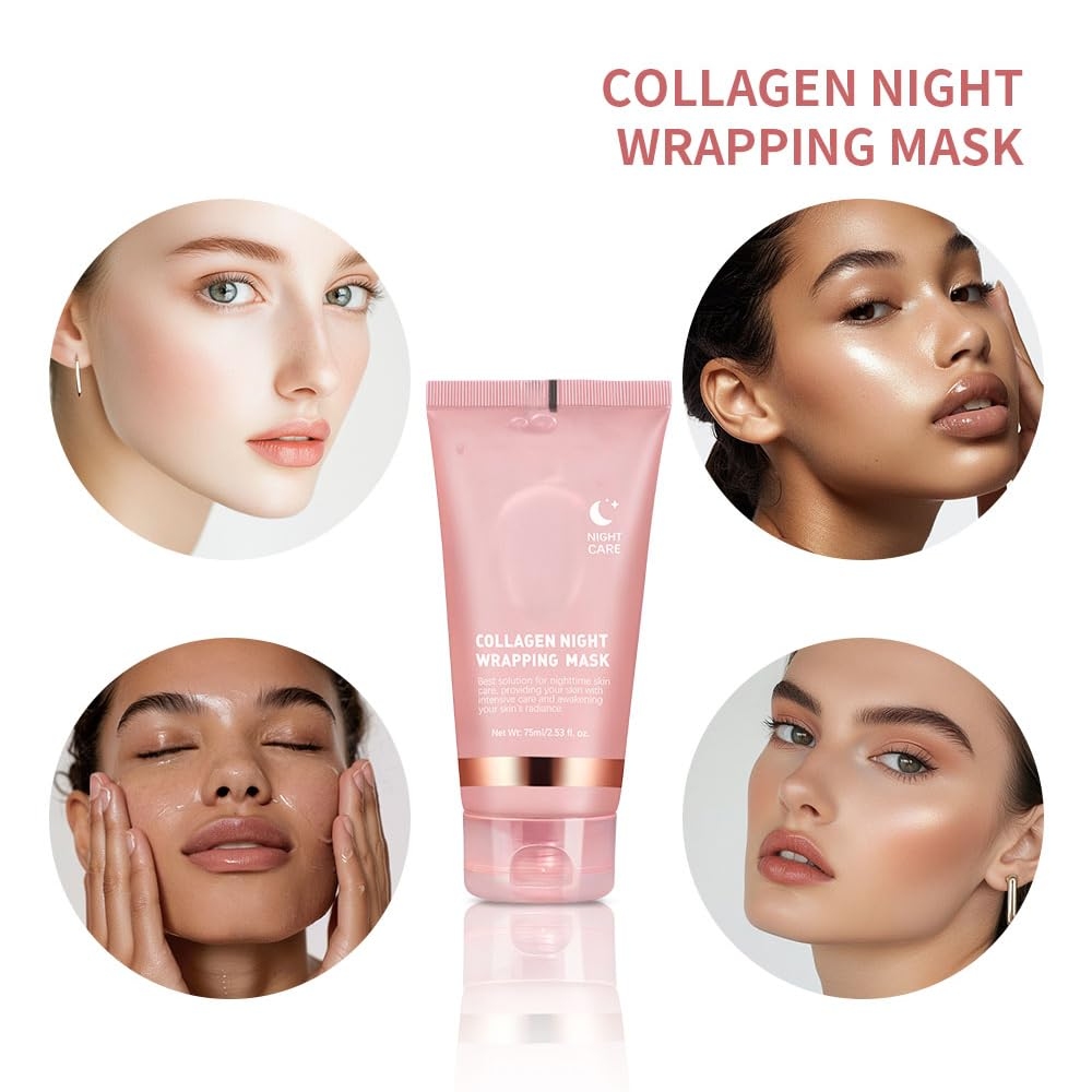 CollaGlow - Collagen Overnight Wrapping Peel-Off Gesichtsmaske | 50% RABATT