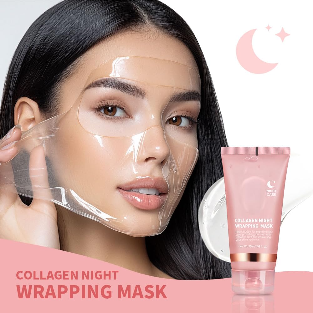 CollaGlow - Collagen Overnight Wrapping Peel-Off Gesichtsmaske | 50% RABATT