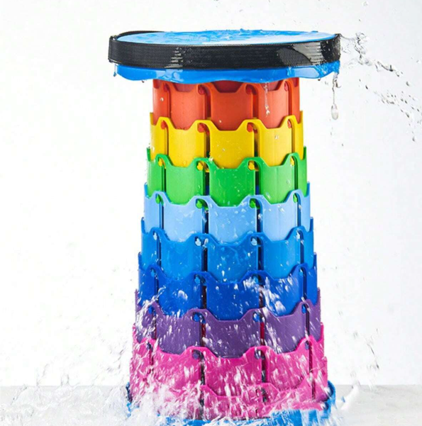 Regenbogen-Teleskophocker