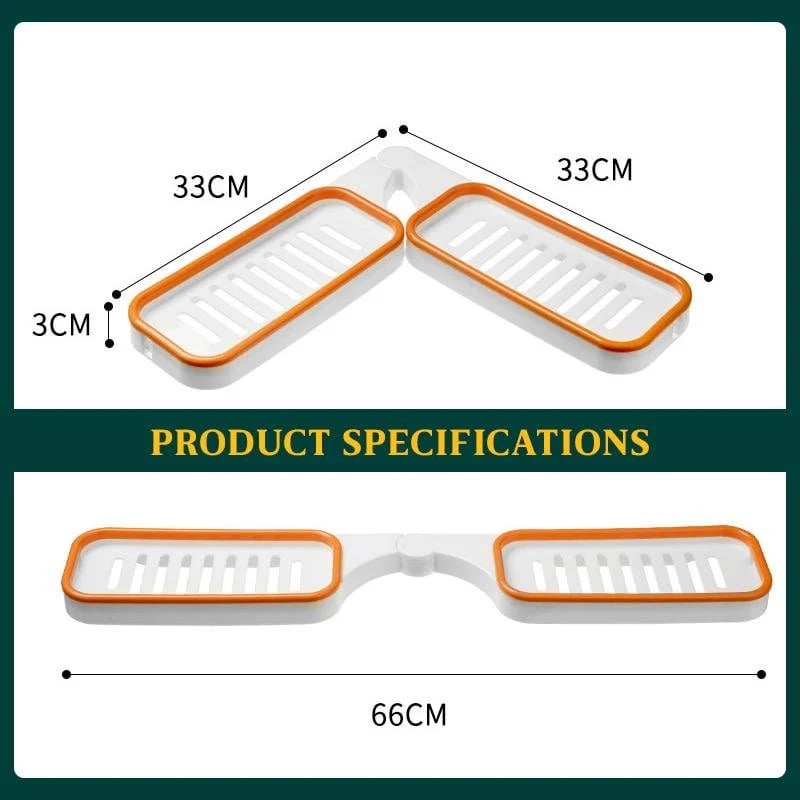 AquaSpin™ Eckorganizer — Verwandeln Sie jede Badezimmerecke in eine mühelose, trockene, schimmelfreie Aufbewahrung