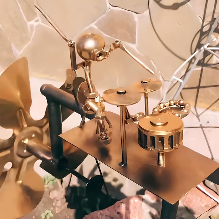 Metall-Windrad „Rockband“