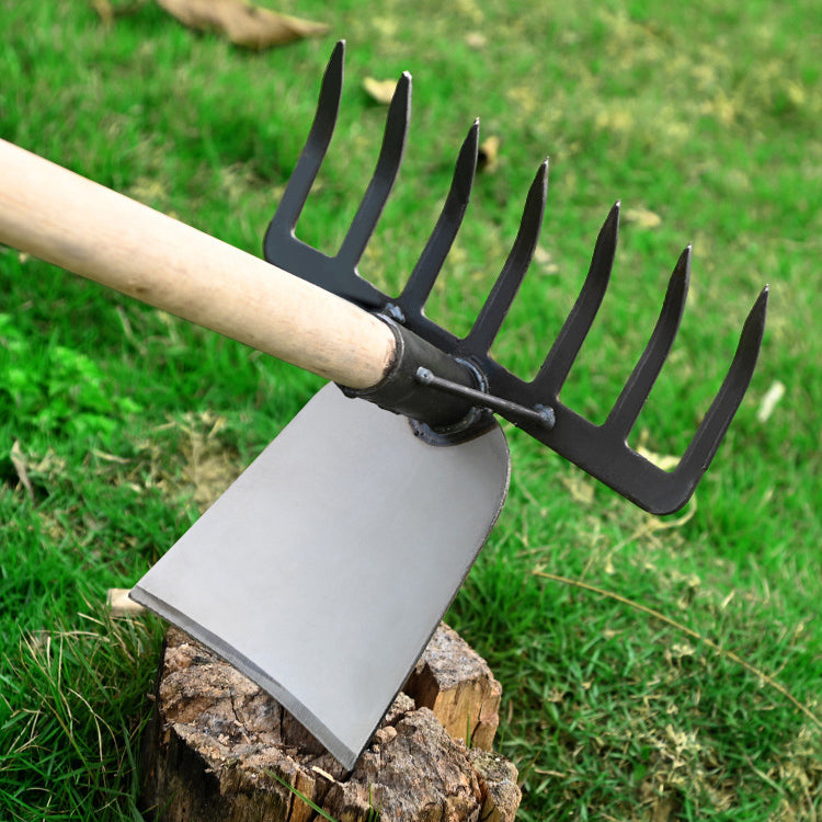 DualDigger - Professionelle 2-in-1-Harke-Hacke