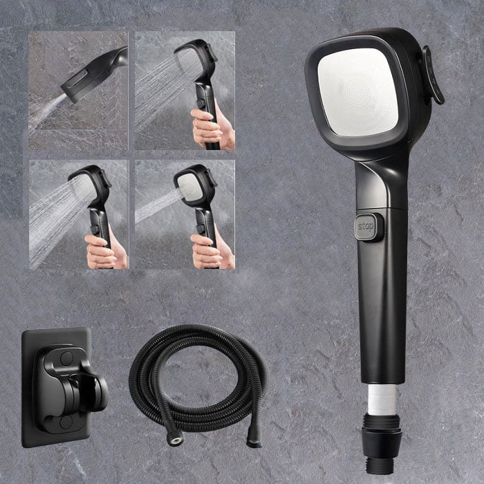 MultiShower – 4 Strahlarten mit Filter, Schlauch & Wandhalterung