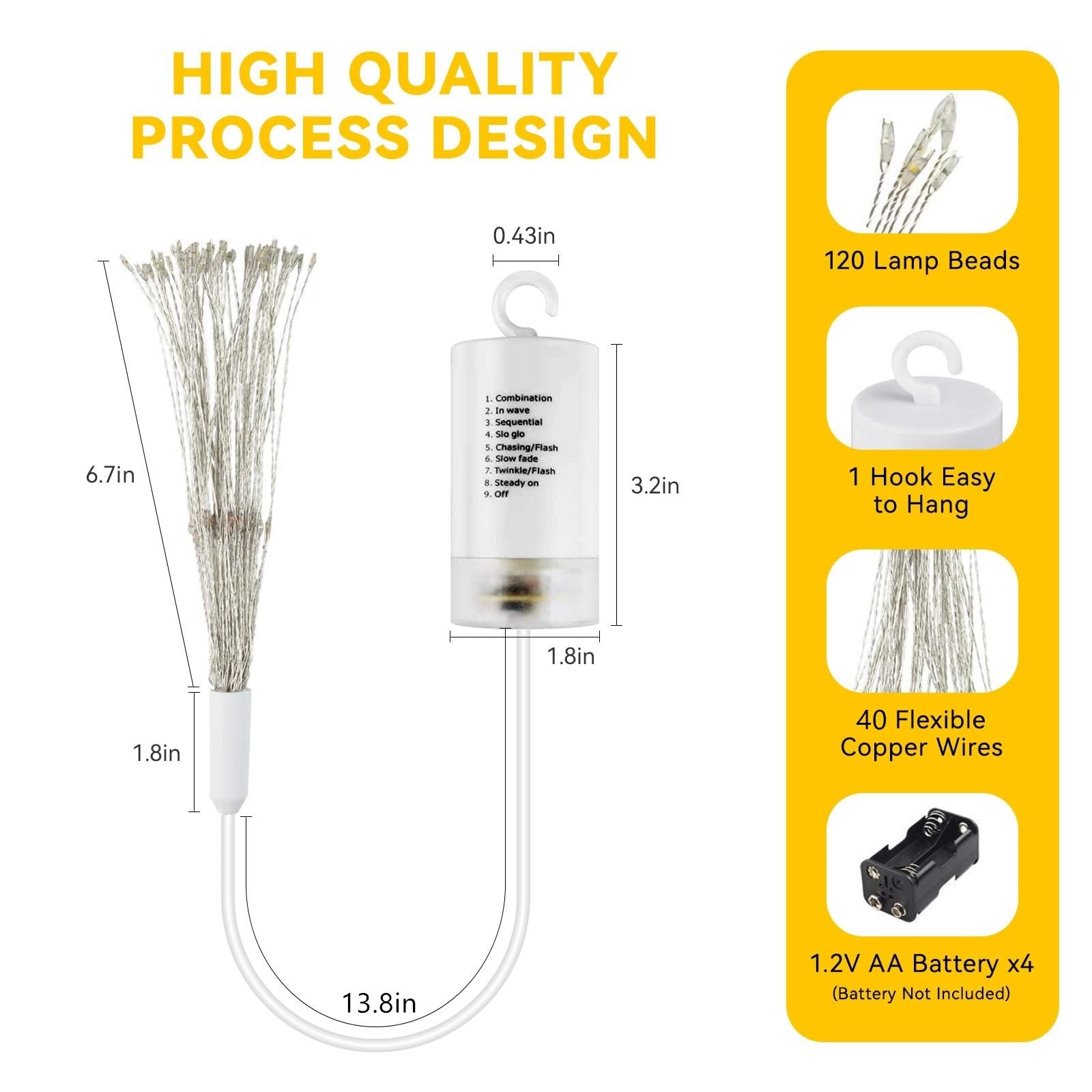 LumaBurst™ — Entfache magische Erinnerungen mit atemberaubendem Sternfunkeln (120 Lichter)