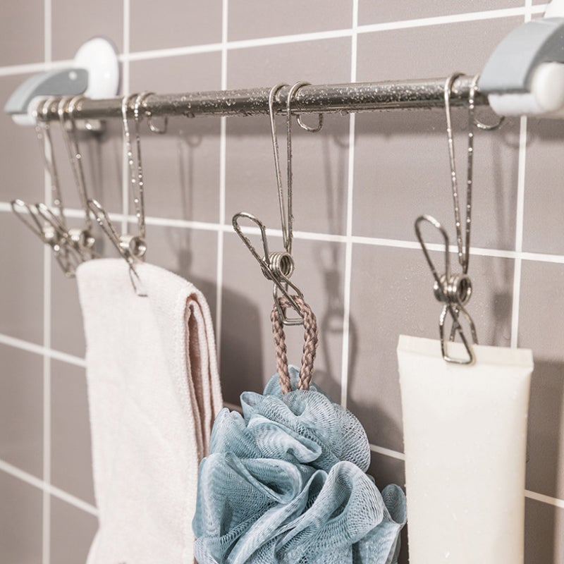 Edelstahl-Langclip mit Haken – (4 Stück/Set) Aufhängen und Versiegeln