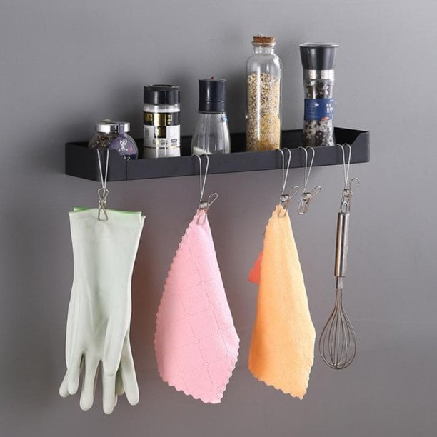 Edelstahl-Langclip mit Haken – (4 Stück/Set) Aufhängen und Versiegeln