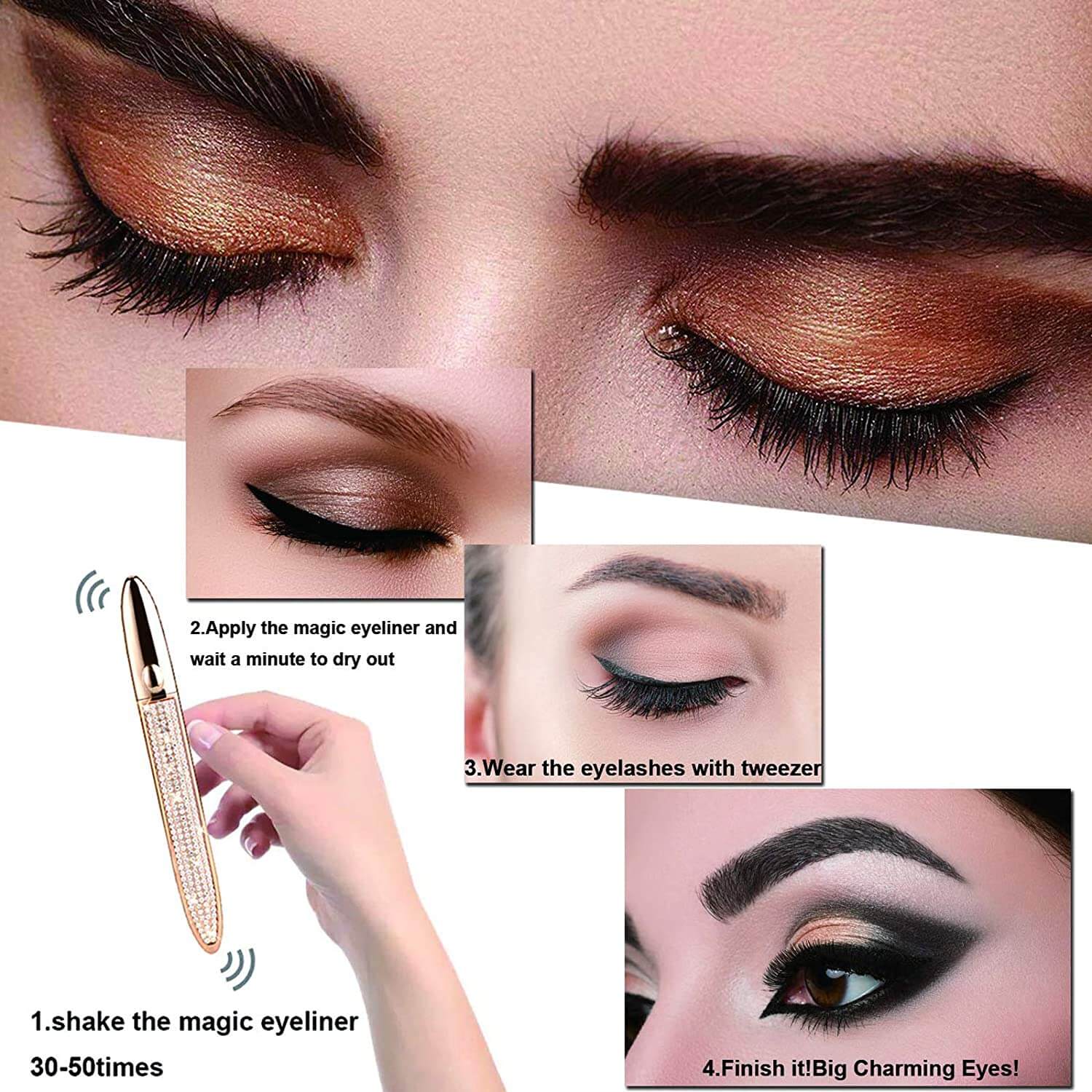 LashFix - Selbstklebender Eyeliner-Stift | 1+1 GRATIS