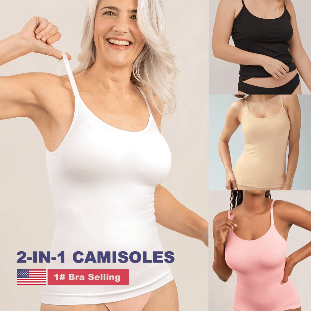 1+1 Gratis | ComfiBra™ Damen-Camisole mit eingearbeitetem Polster-BH Top