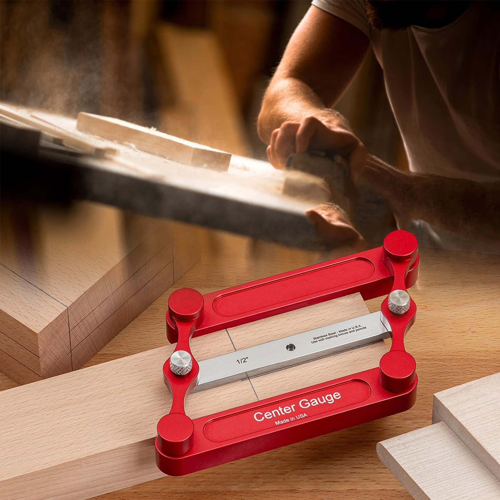 PrecisionMark™ Zentrieranschlag — Perfekte Nagelverbindungen jedes Mal ohne Aufwand (3 Stück)