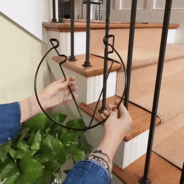 FloatFlora Schwebendes Garten-Geländerregal für Pflanzkästen