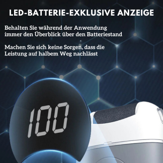 Elektrischer hornhautentferner für glatte Füße