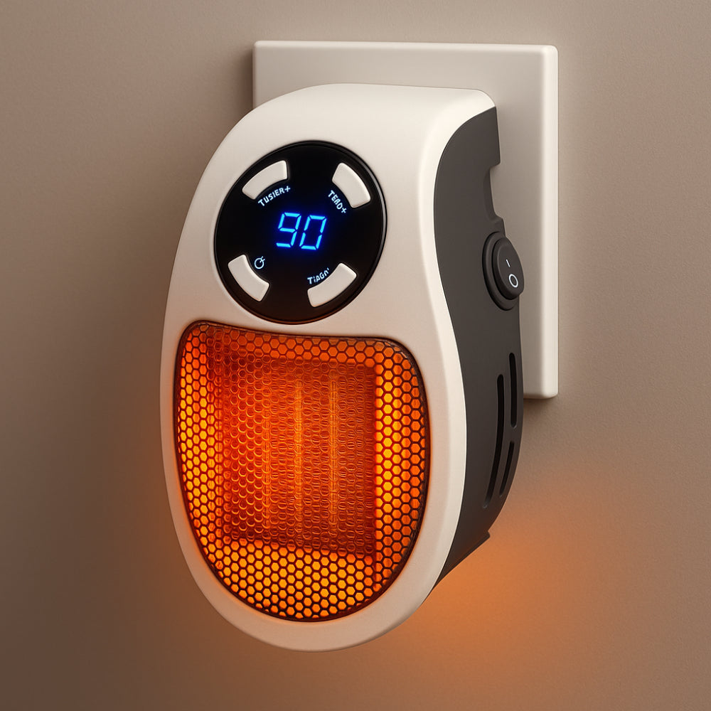 Keramik Heizlüfter | Heizung für Steckdose | Leise mini Heizlüfter | ThermoDock