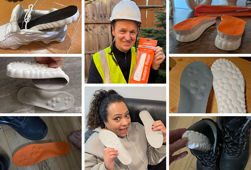 Revolutionäre orthopädische Einlegesohle