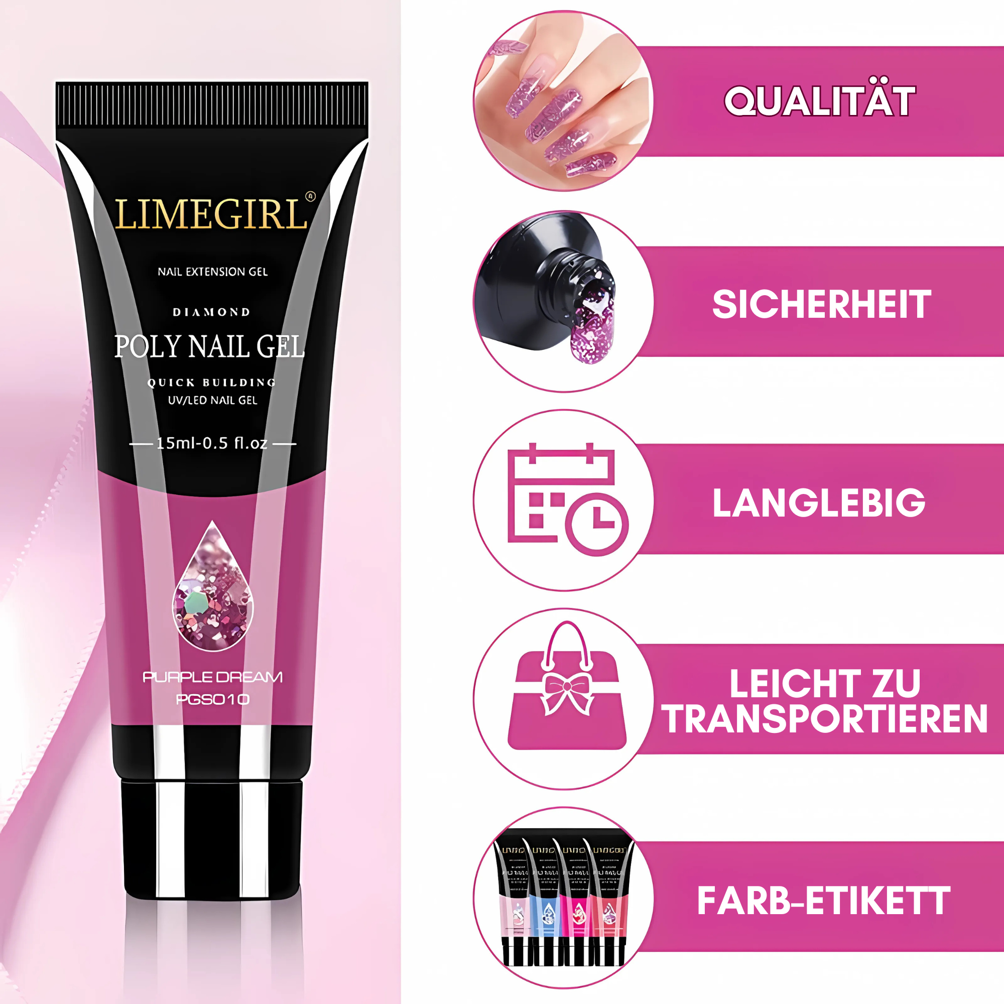 Nailuxe™ - Poly Nagelgel-Set