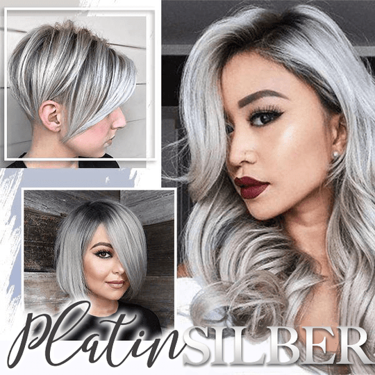 Haarfarbe SilberGlanz | Grauabdeckung | Langanhaltend | Pflegend | 1+1 Gratis