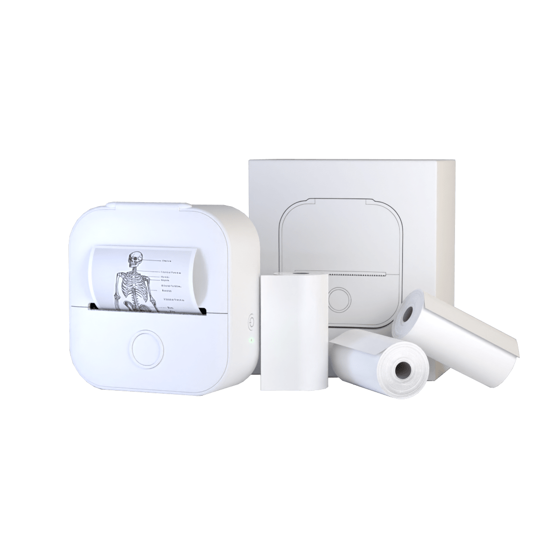 Tragbaren Drucker mit 4 Sticker-Rollen