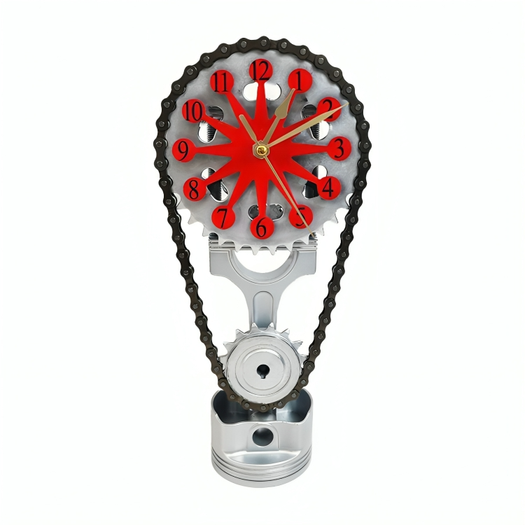 TimeForge™ | Drehende Metall-Zahnraduhr