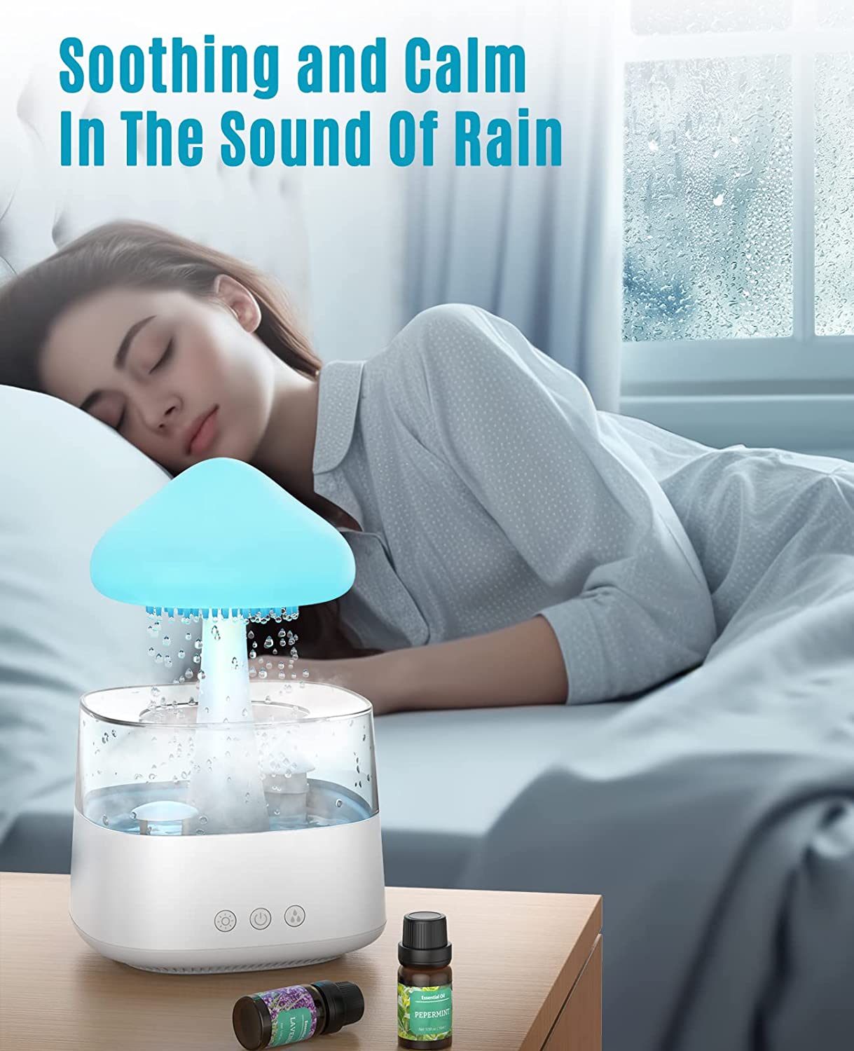 Magic Rain Mushroom Cloud Humidifier Macht es einfacher einzuschlafen