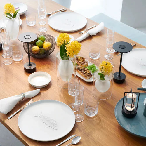 Kabellose Tischlampe NovaLume | Dimmbar & Wiederaufladbar | 3 Lichtfarben | Edles Metall-Design