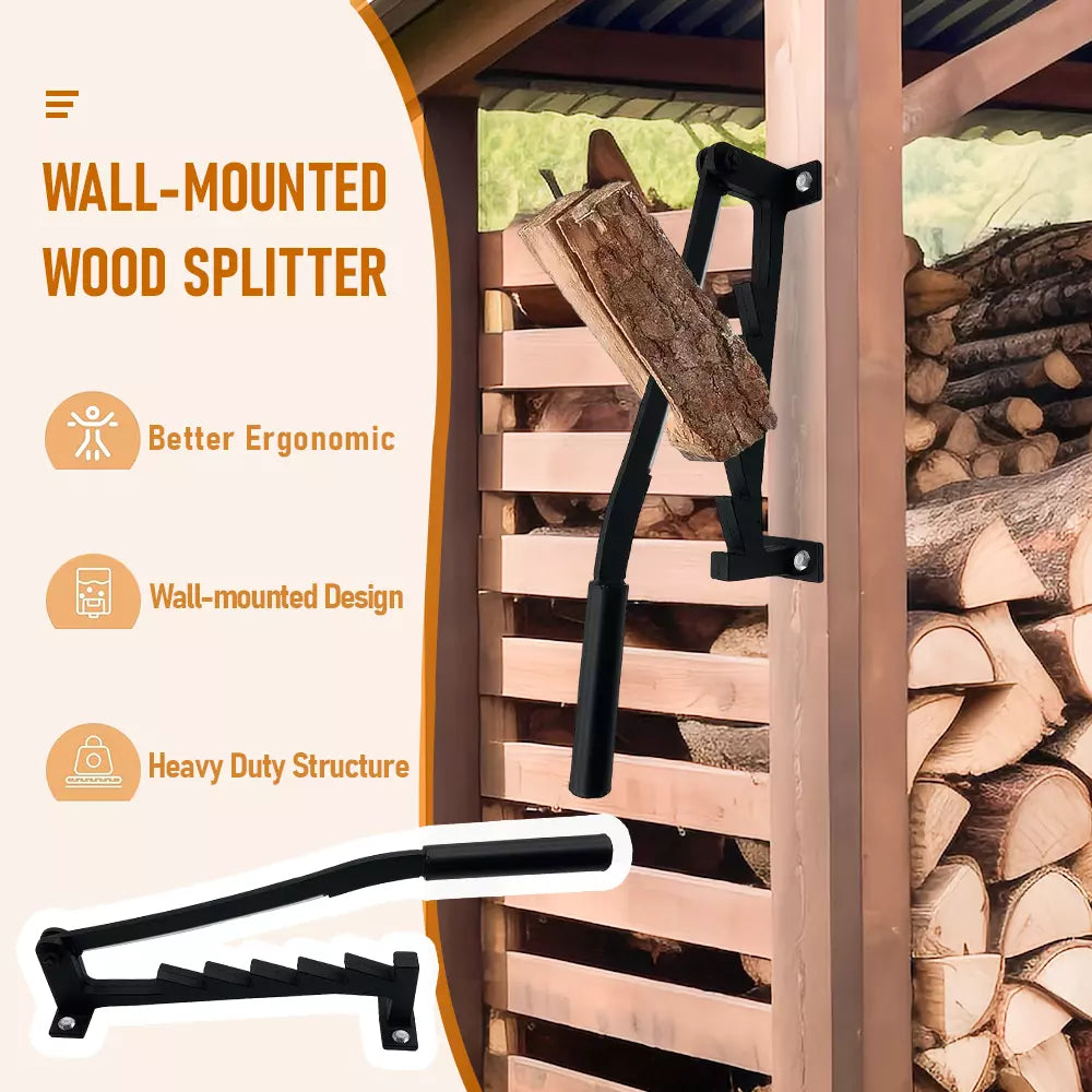 SplitMaster™ – Hochleistungs-Holzspalter für die Wandmontage!
