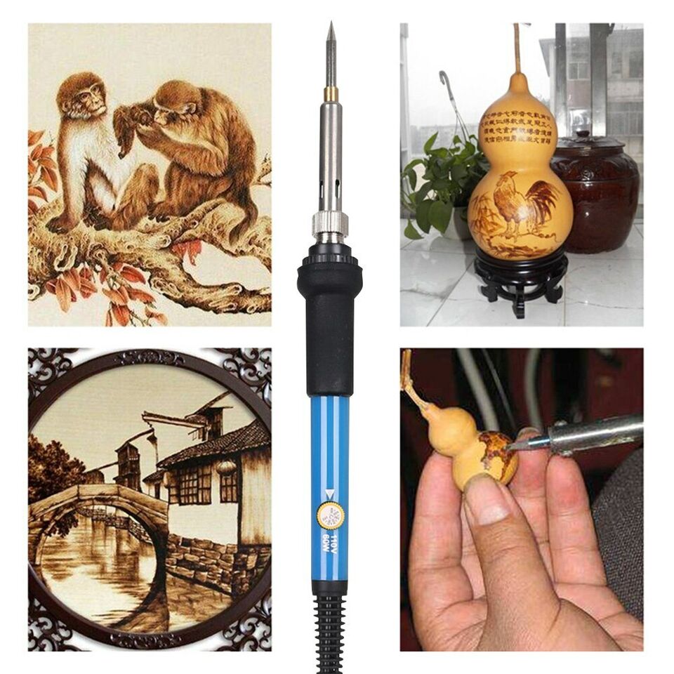 Pyrographie-Kit - Holzbrenner zum Prägen und Schnitzen