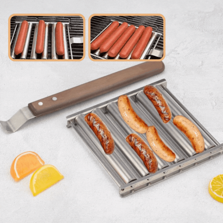 SizzleRoll™ – Perfekt gegrillte saftige Hot Dogs jedes Mal ohne Stress