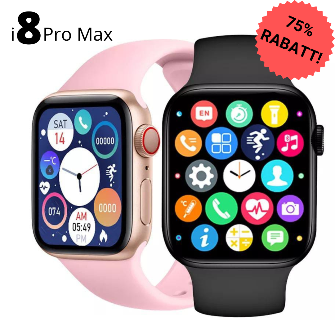 i8 Pro Max Smartwatch | Mit Umfangreichem Gesundheitsmonitor 75% RABATT!