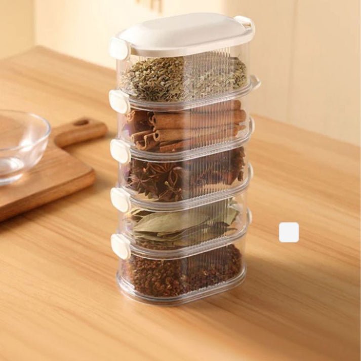 2+3 GRATIS | SpiceTower - Stapelbare Multi-Layer Gewürzbox