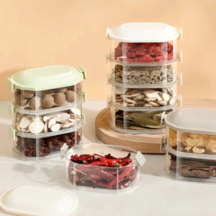 2+3 GRATIS | SpiceTower - Stapelbare Multi-Layer Gewürzbox