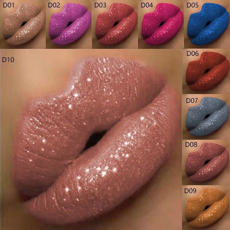 GlamLips - Metallischer flüssiger Diamant-Glitter-Lippenstift | 1+1 GRATIS