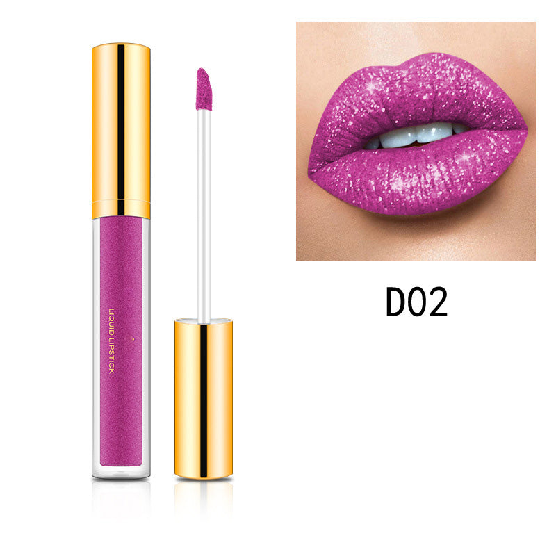 GlamLips - Metallischer flüssiger Diamant-Glitter-Lippenstift | 1+1 GRATIS
