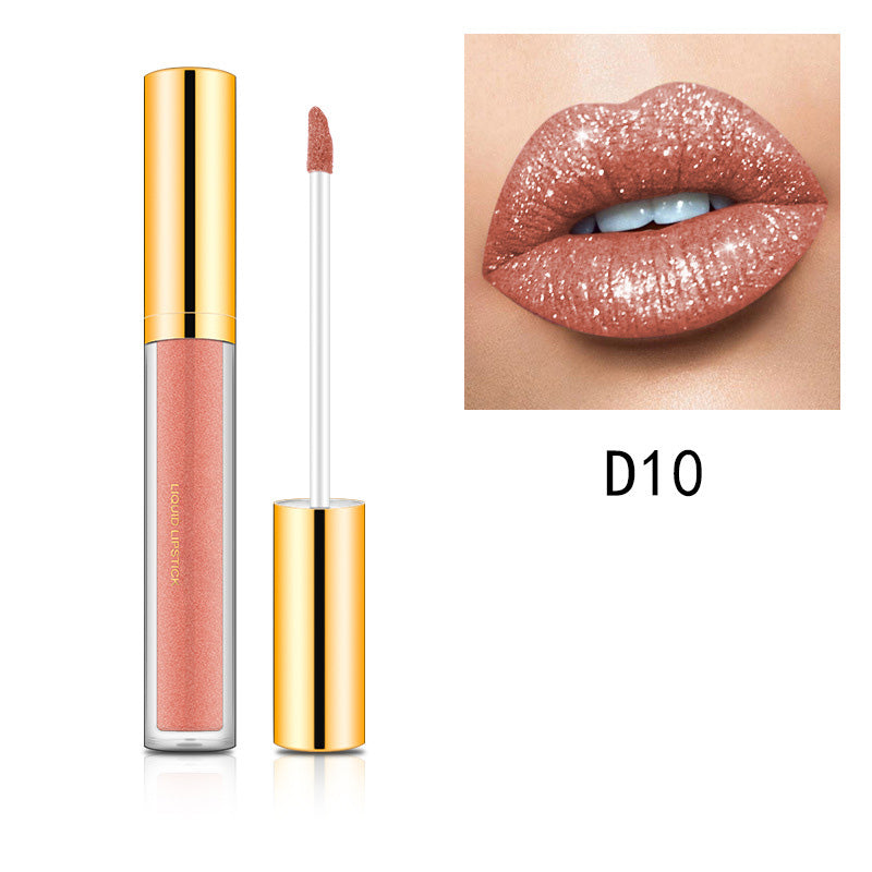GlamLips - Metallischer flüssiger Diamant-Glitter-Lippenstift | 1+1 GRATIS