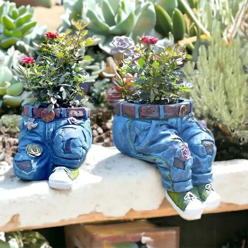 BloomPants - Kreativer Blumentopf in Form einer 3D-Jeans