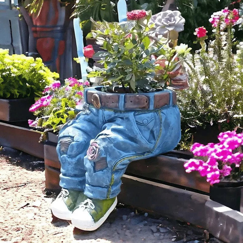 BloomPants - Kreativer Blumentopf in Form einer 3D-Jeans