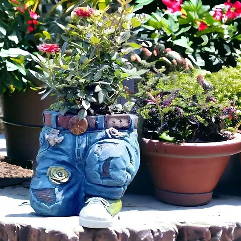 BloomPants - Kreativer Blumentopf in Form einer 3D-Jeans